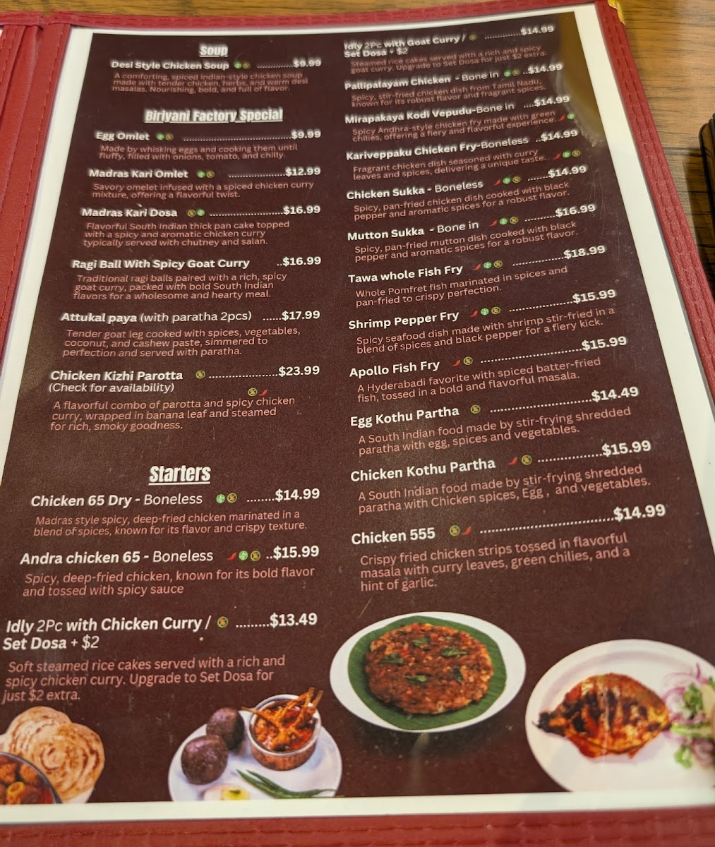 Chennai Tiffins Menu - Image 2
